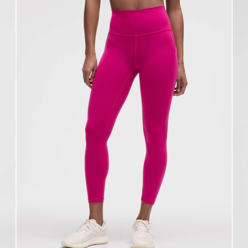 Lululemon Wunder Train High-Rise Tight with Pockets 25" in Passionate - Picture 2 of 8